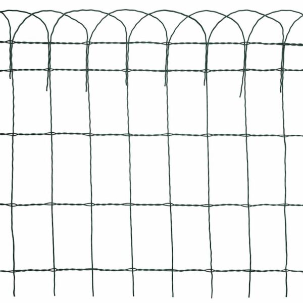 vidaXL Garden Border Fence Powder-coated Iron 25x0.65 m - Image 6
