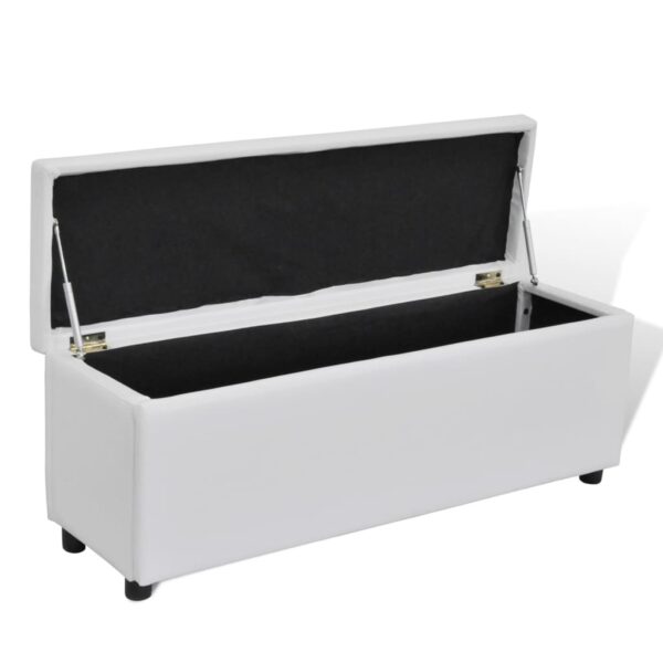 Storage Bench White Medium Size - Image 4
