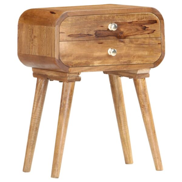 vidaXL Bedside Cabinet 43x30x58 cm Solid Mango Wood - Image 10
