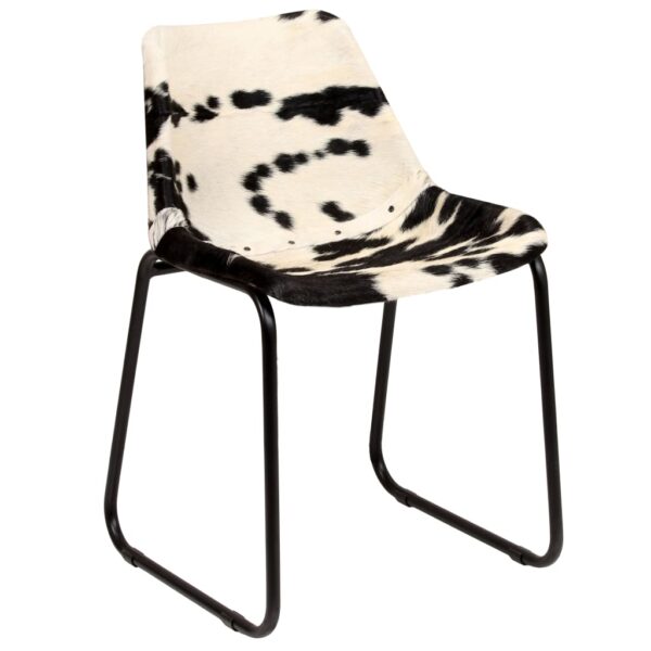 vidaXL Dining Chairs 2 pcs Genuine Goat Leather - Image 9