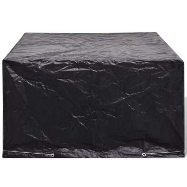 vidaXL Garden Furniture Covers 2 pcs 6 Person Poly Rattan Set 8 Eyelets 172x113cm - Image 3