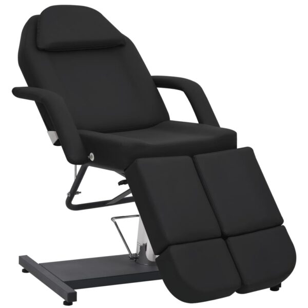 vidaXL Beauty Treatment Chair Faux Leather Black 180x62x78 cm - Image 1