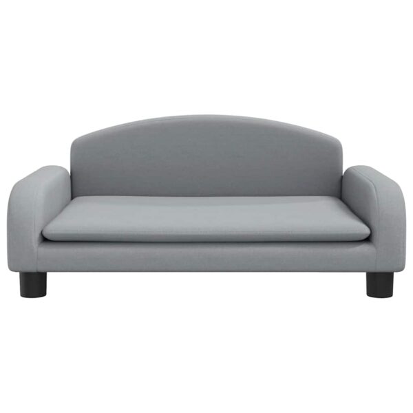 vidaXL Dog Bed Light Grey 70x45x30 cm Fabric - Image 3