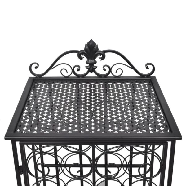 vidaXL Wine Rack for 28 Bottles Metal - Image 6