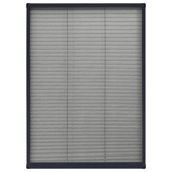 vidaXL Plisse Insect Screen for Windows Aluminium Anthracite 80x120 cm - Image 5