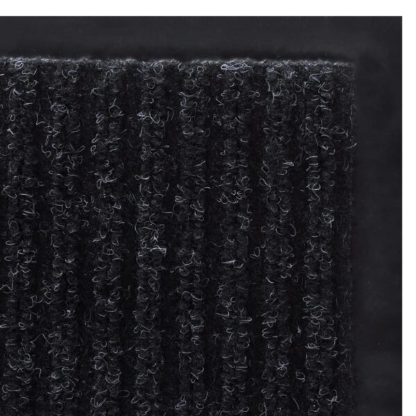 Black PVC Door Mat 90 x 60 cm - Image 5