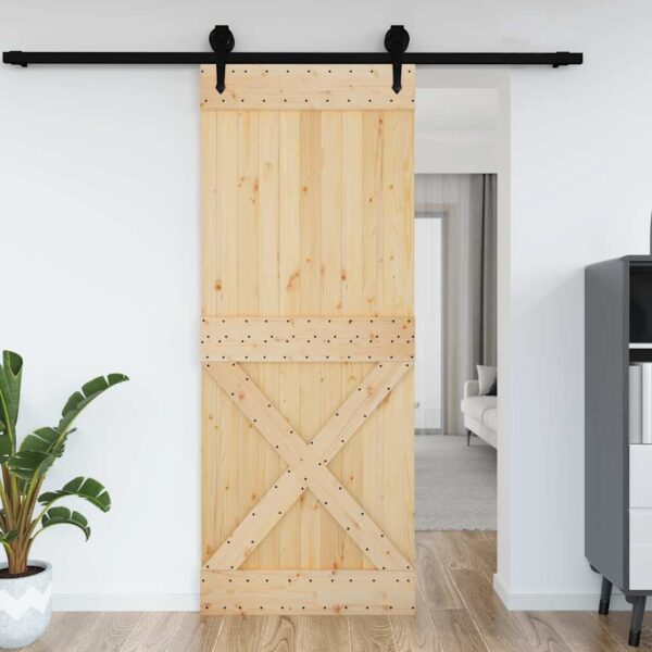 vidaXL Door NARVIK 90x210 cm Solid Wood Pine - Image 1
