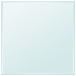 vidaXL Table Top Tempered Glass Square 800x800 mm
