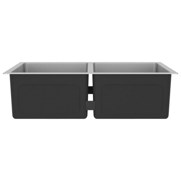 vidaXL Handmade Kitchen Sink Stainless Steel - Image 4