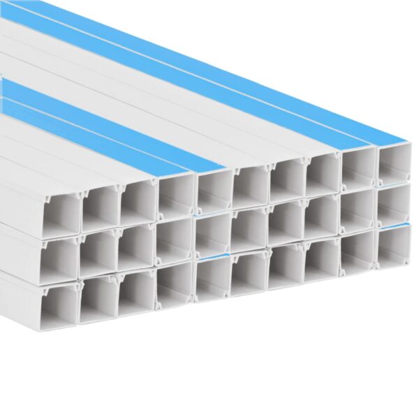 vidaXL Cable Trunking Self-Adhesive 20x10 mm 30 m PVC - Image 5