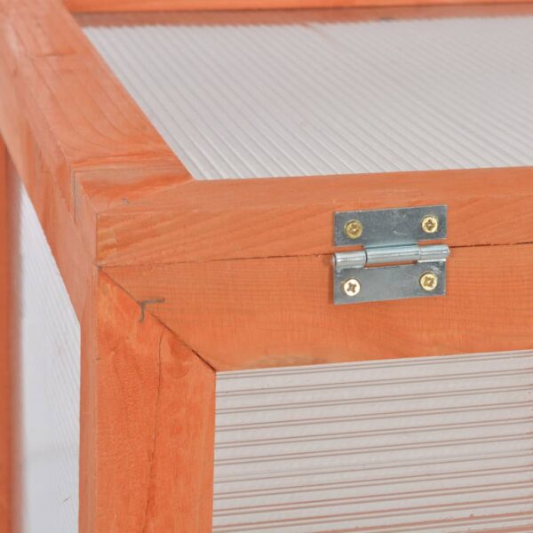 vidaXL Greenhouse Wood 75x47x109 cm - Image 10