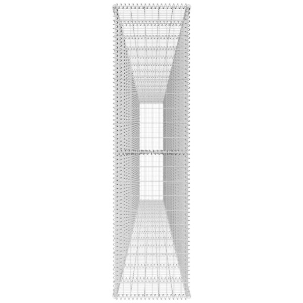 vidaXL Gabion Wall with Cover Galvanised Steel 600x50x200 cm - Image 4