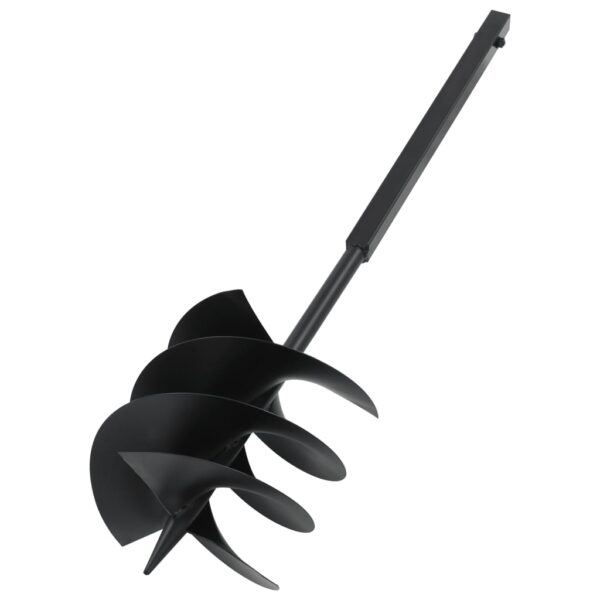 vidaXL Ground Drill with Handle 250 mm Steel Black - Image 3