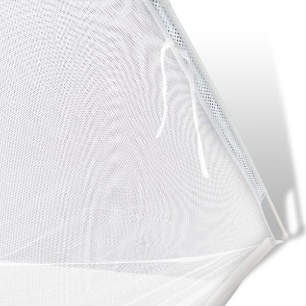 vidaXL Camping Tent 200x120x130 cm Fiberglass White - Image 5