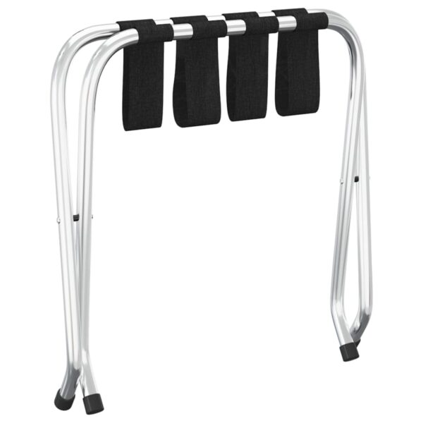 vidaXL Luggage Rack Black and Silver 56x40x49 cm - Image 5