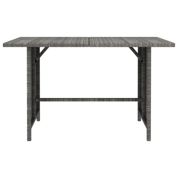 vidaXL 10 Piece Garden Lounge Set with Cushions Poly Rattan Grey - Image 4