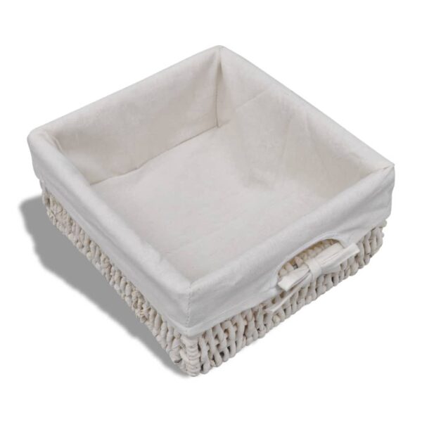 vidaXL Storage Bench White  62x33x42 cm Paulownia Wood - Image 6