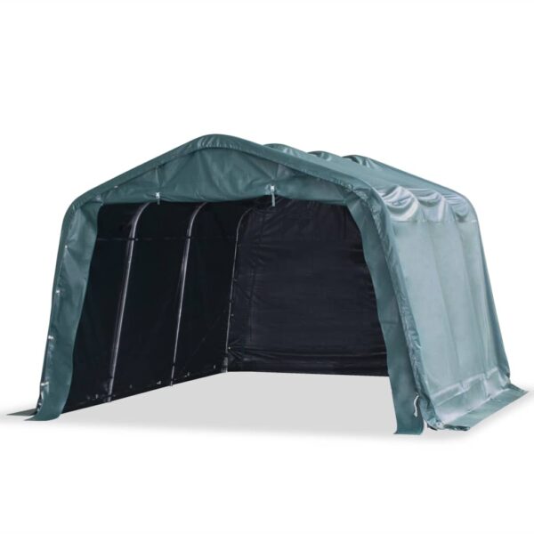 vidaXL Removable Livestock Tent PVC 550 g/m² 3.3x4.8 m Dark Green - Image 1