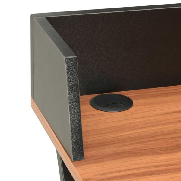 vidaXL Desk Black and Brown 80x50x84 cm - Image 7