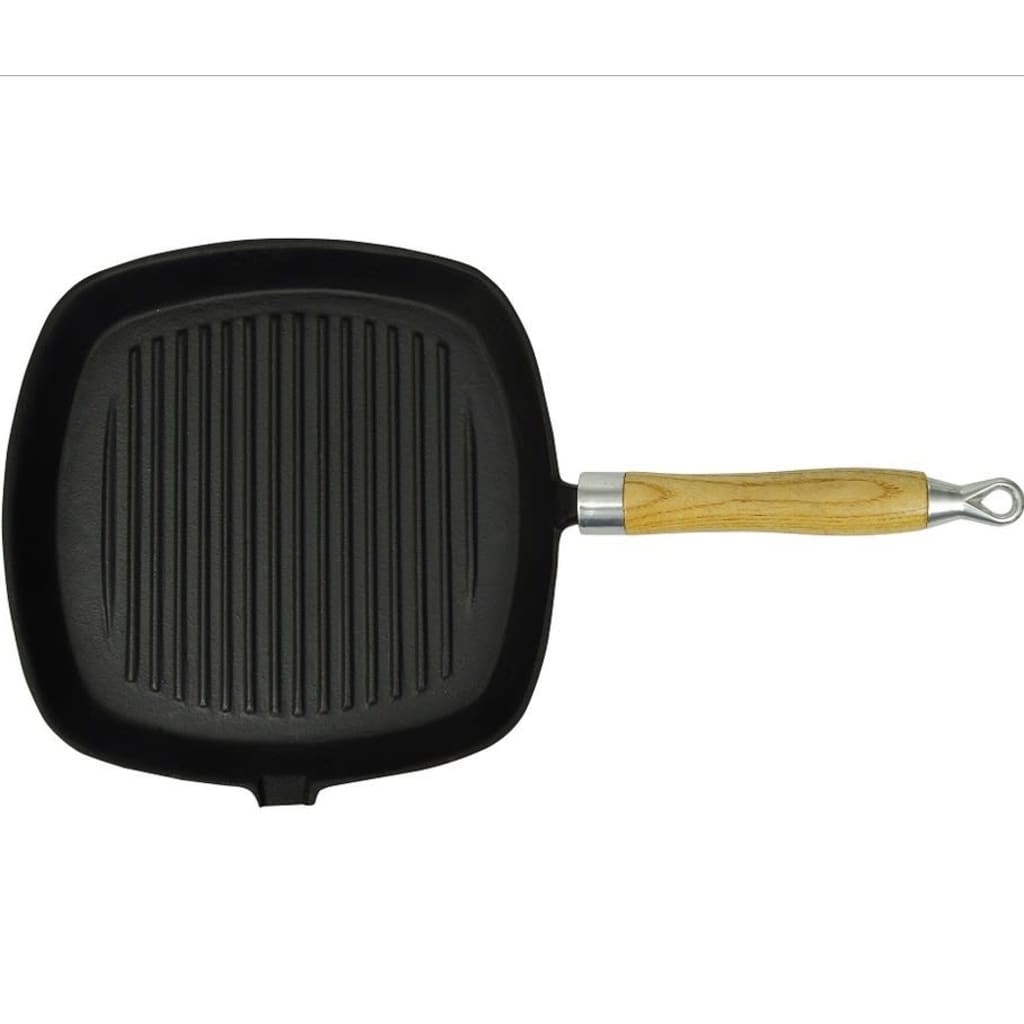 8718475033141_g_en_hd_4 vidaXL Grill Pan with Wooden Handle Cast Iron 20x20 cm - Image 5
