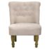 vidaXL French Chair Cream Fabric - Image 3