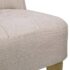 vidaXL French Chair Cream Fabric - Image 6