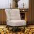 vidaXL French Chair Cream Fabric