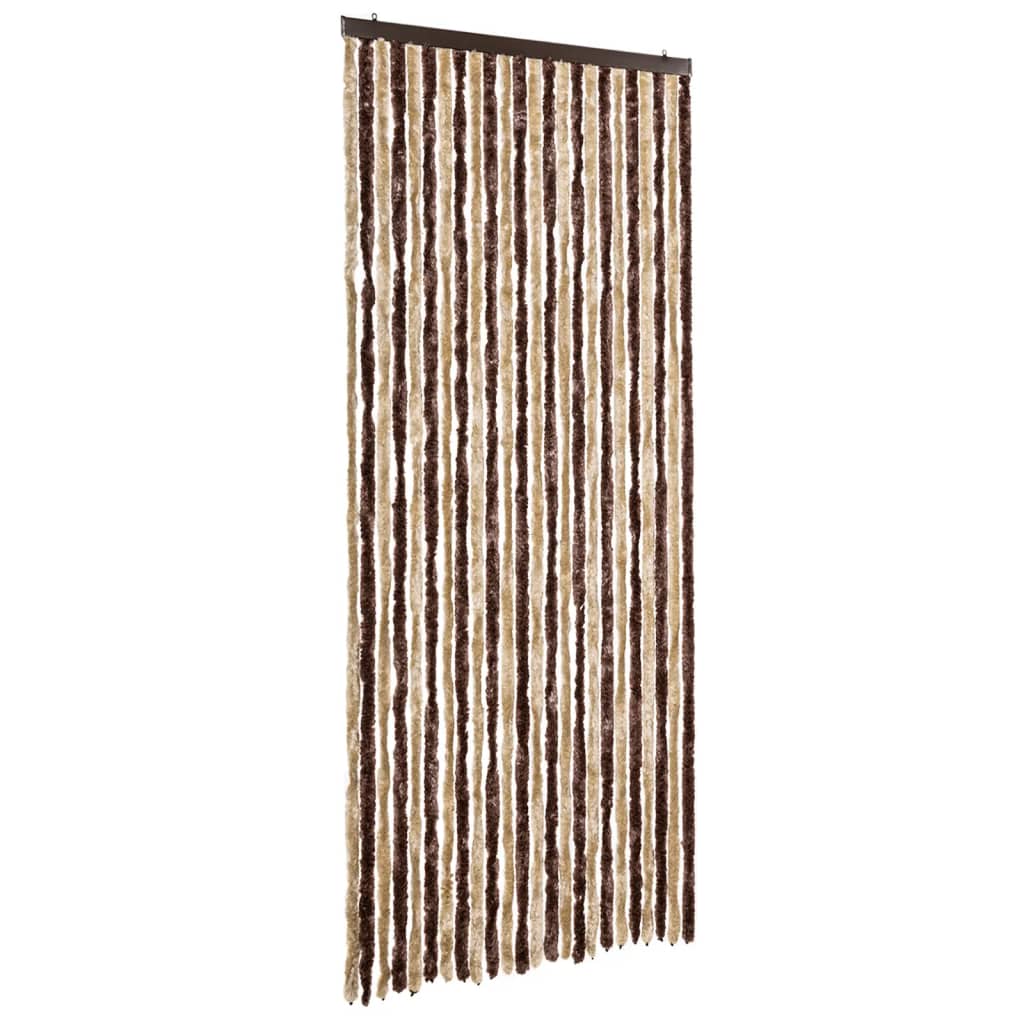 8718475052180_a_en_hd_1 vidaXL Insect Curtain Beige and Light Brown 100x220 cm Chenille - Image 2
