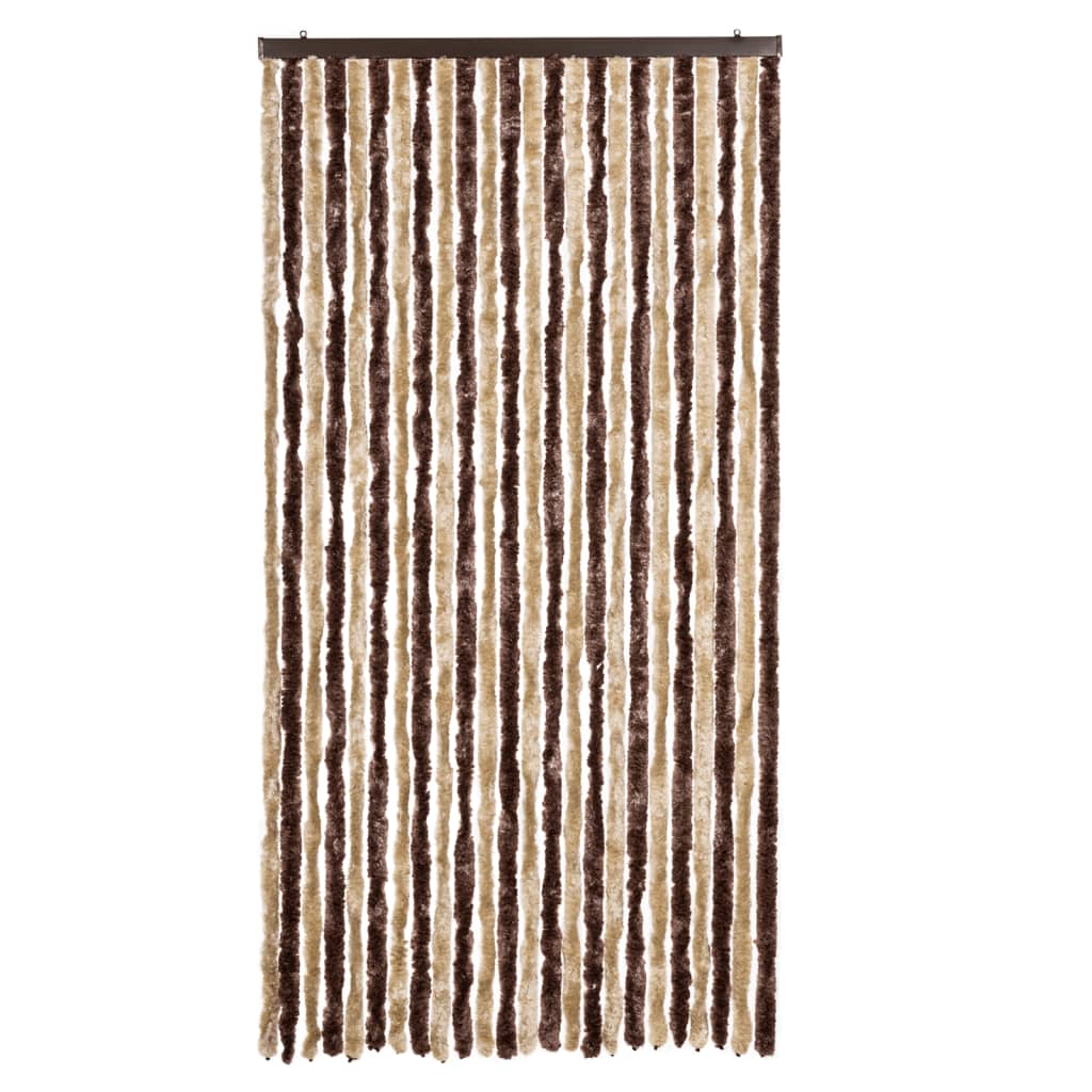 8718475052180_g_en_hd_1 vidaXL Insect Curtain Beige and Light Brown 100x220 cm Chenille - Image 3