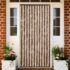 vidaXL Insect Curtain Beige and Light Brown 100x220 cm Chenille