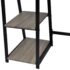 vidaXL Desk with 2 Shelves Grey and Oak - Image 5