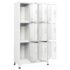 vidaXL Locker Cabinet with 9 Compartments Steel 90x45x180 cm Grey - Image 4