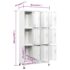 vidaXL Locker Cabinet with 9 Compartments Steel 90x45x180 cm Grey - Image 9