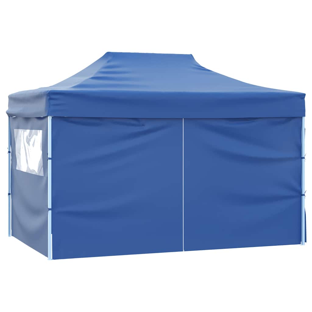 8718475501176_g_en_hd_5 vidaXL Foldable Tent Pop-Up with 4 Side Walls 3x4.5 m Blue - Image 6