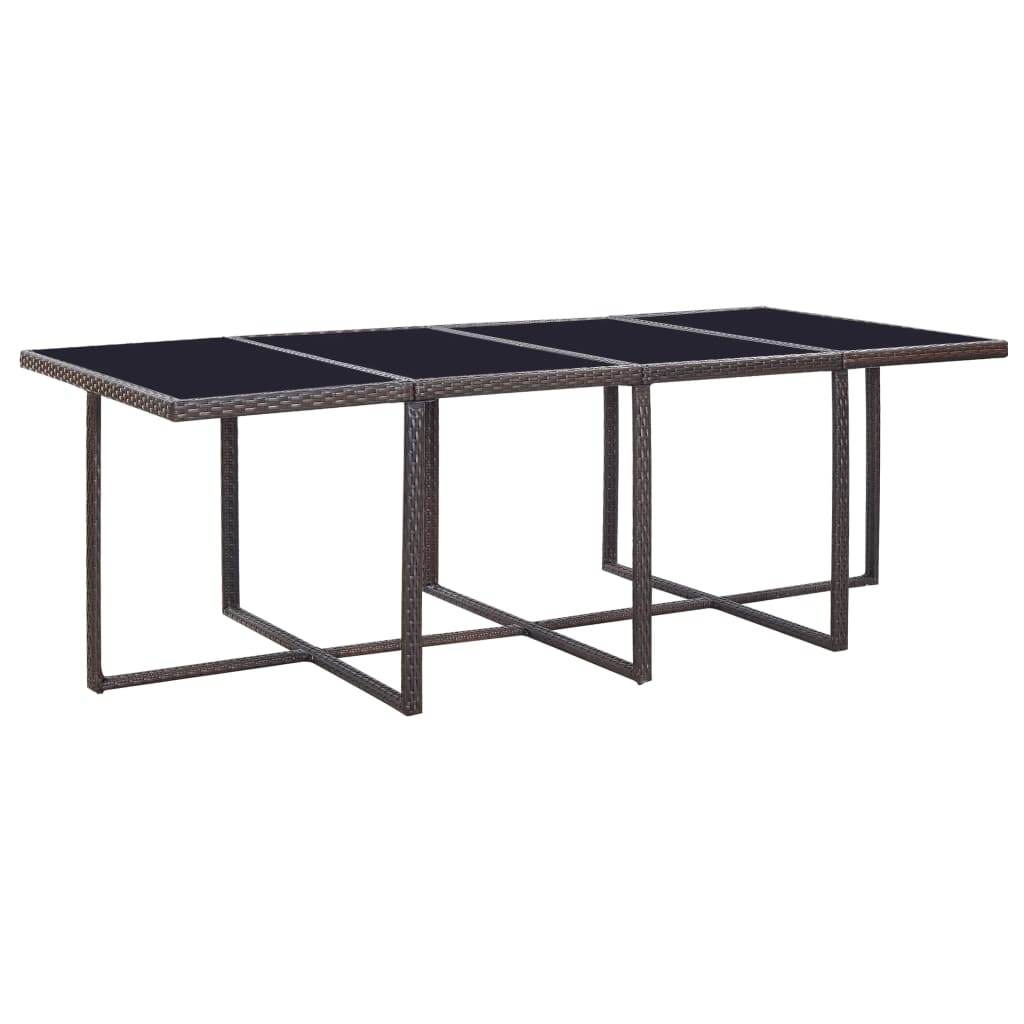 8718475501336_g_en_hd_4 vidaXL 13 Piece Outdoor Dining Set with Cushions Poly Rattan Brown - Image 5