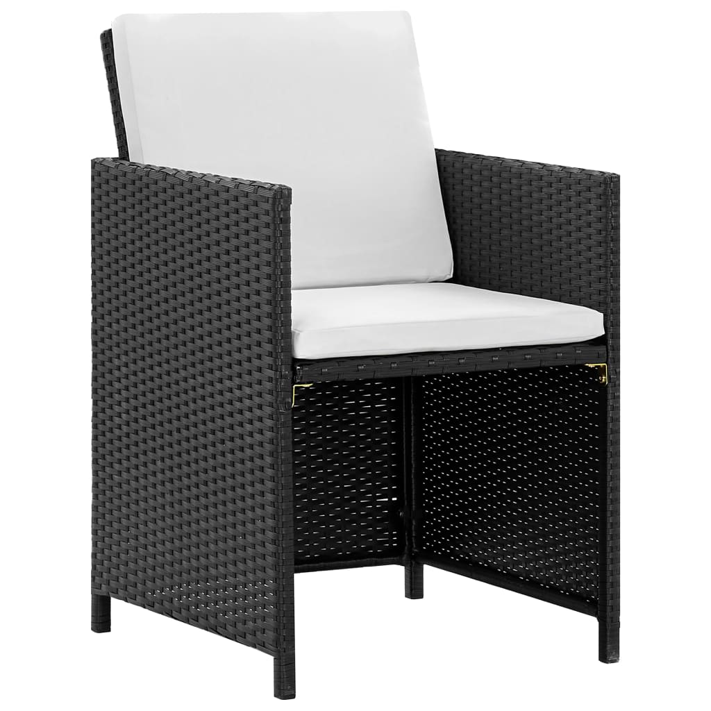 8718475501527_g_en_hd_2 vidaXL 11 Piece Outdoor Dining Set with Cushions Poly Rattan Black - Image 3