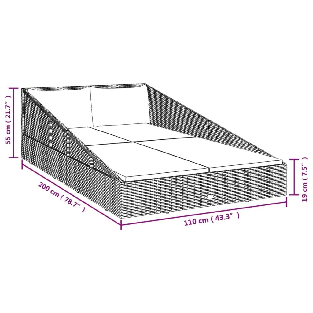 8718475502715_g_en_hd_6 vidaXL Garden Bed Brown 110x200 cm Poly Rattan - Image 8