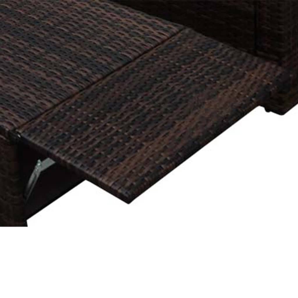 8718475503385_g_en_hd_4 vidaXL 2 Piece Garden Lounge Set with Cushions Poly Rattan Brown - Image 5