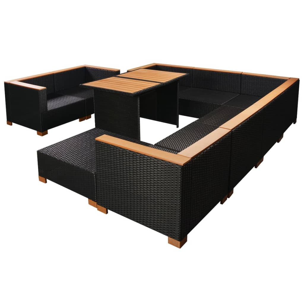 8718475503583_g_en_hd_2 vidaXL 10 Piece Garden Lounge Set with Cushions Poly Rattan Black - Image 4
