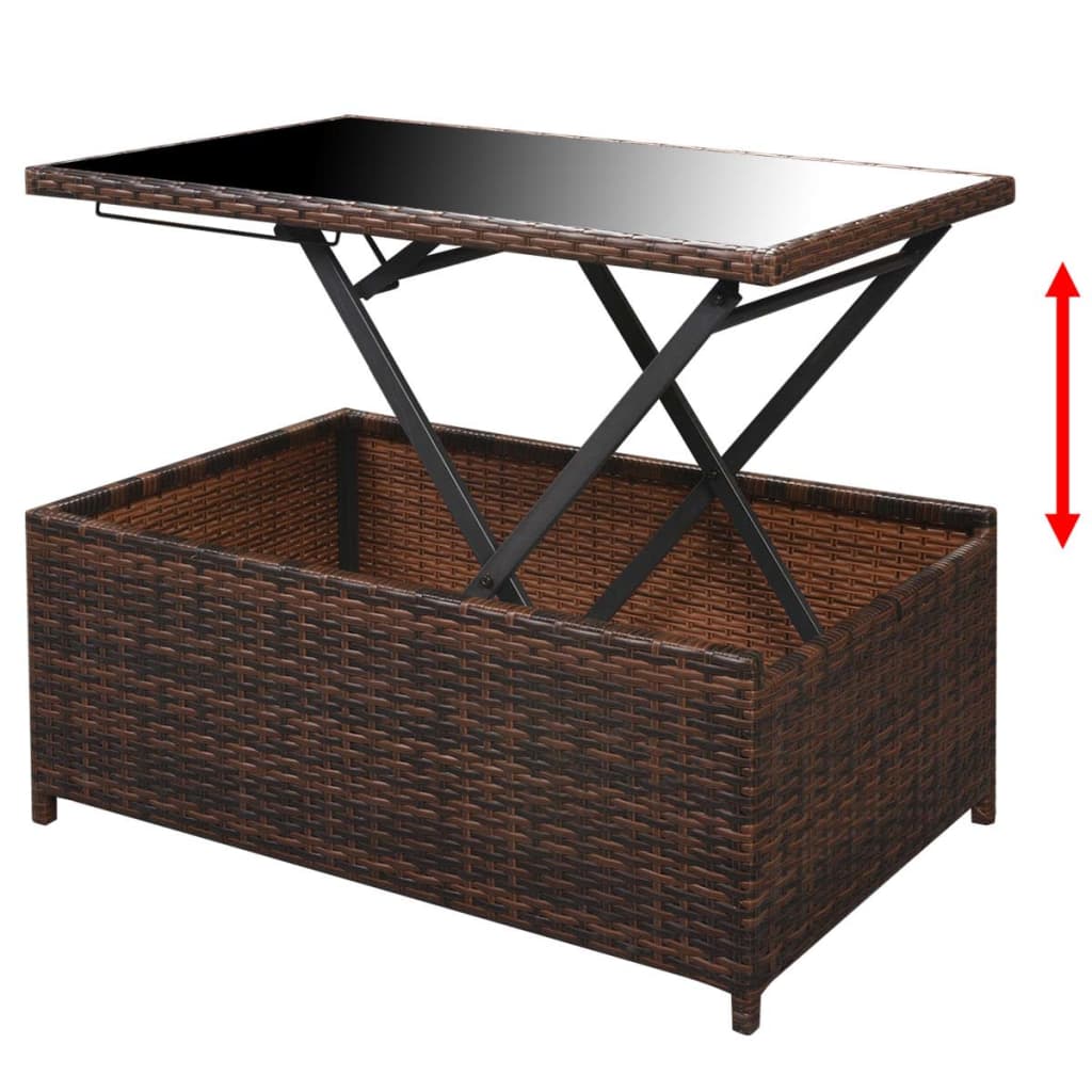 8718475504450_g_en_hd_9 vidaXL 10 Piece Garden Lounge Set with Cushions Poly Rattan Brown - Image 11