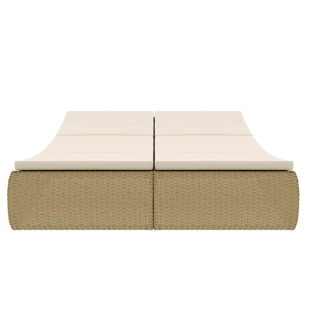 8718475504771_g_en_hd_3 vidaXL Outdoor Lounge Bed Poly Rattan Beige - Image 5