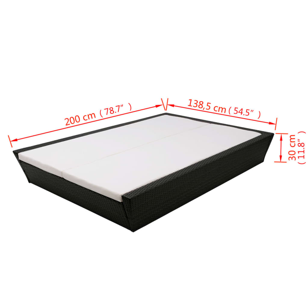 8718475504931_g_en_hd_7 vidaXL Outdoor Lounge Bed with Cushion Poly Rattan Black - Image 8