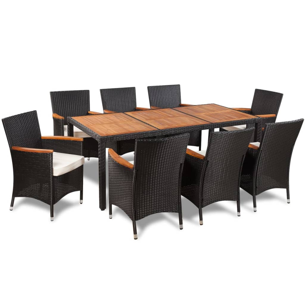 8718475505020_a_en_hd_1 vidaXL 9 Piece Outdoor Dining Set with Cushions Poly Rattan - Image 2