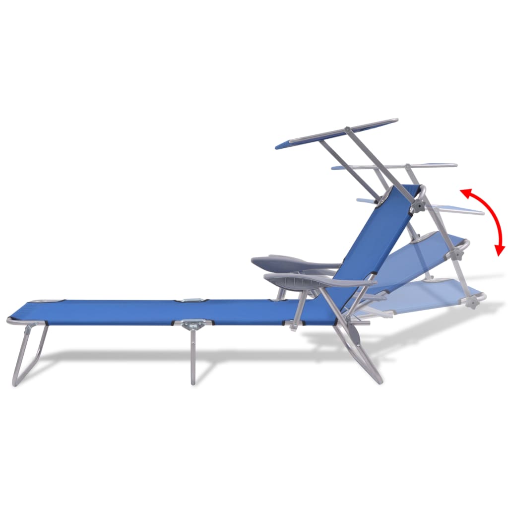 8718475505211_g_en_hd_5 vidaXL Sun Lounger with Canopy Steel Blue - Image 6