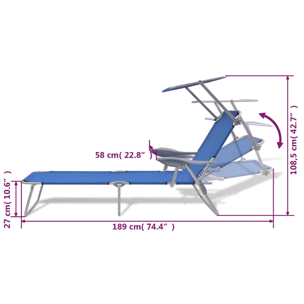 8718475505211_g_en_hd_7 vidaXL Sun Lounger with Canopy Steel Blue - Image 8