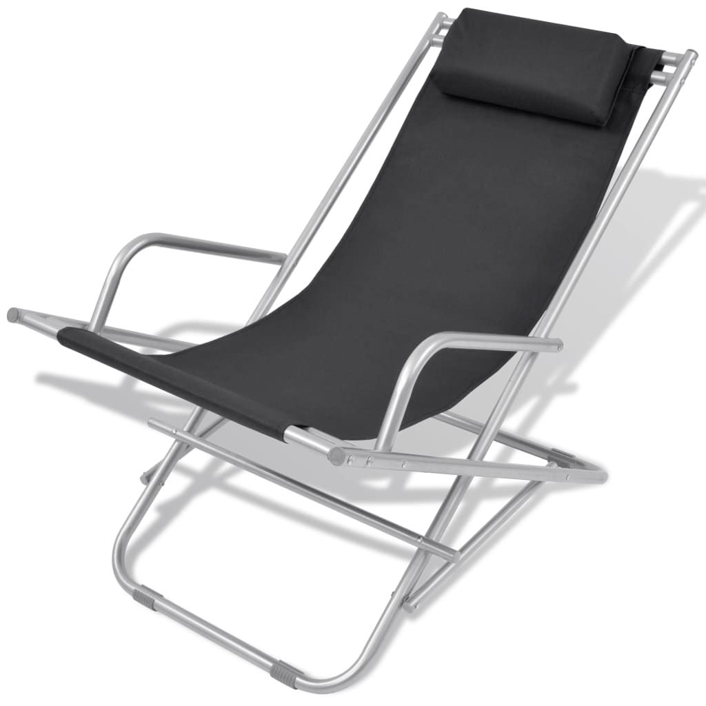 8718475505266_g_en_hd_1 vidaXL Reclining Deck Chairs 2 pcs Steel Black - Image 2