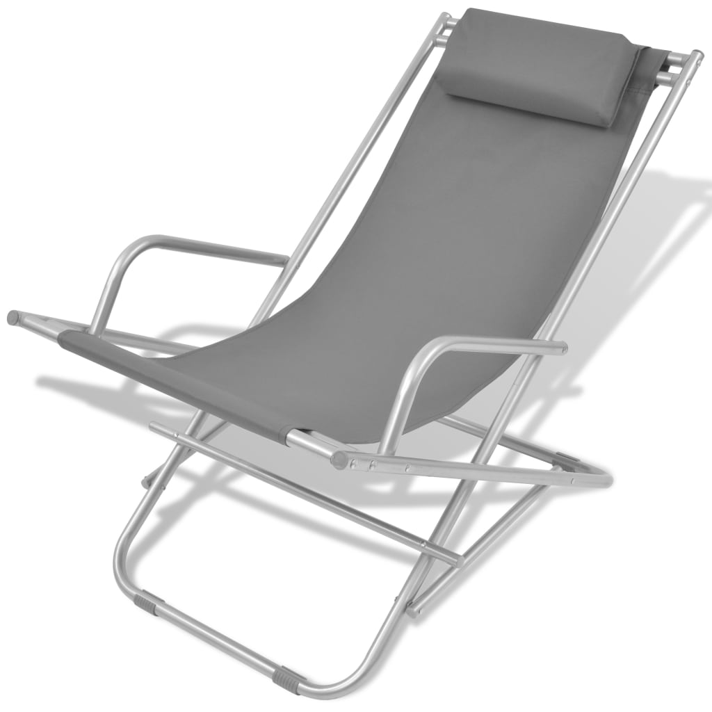 8718475505280_g_en_hd_1 vidaXL Reclining Deck Chairs 2 pcs Steel Grey - Image 2