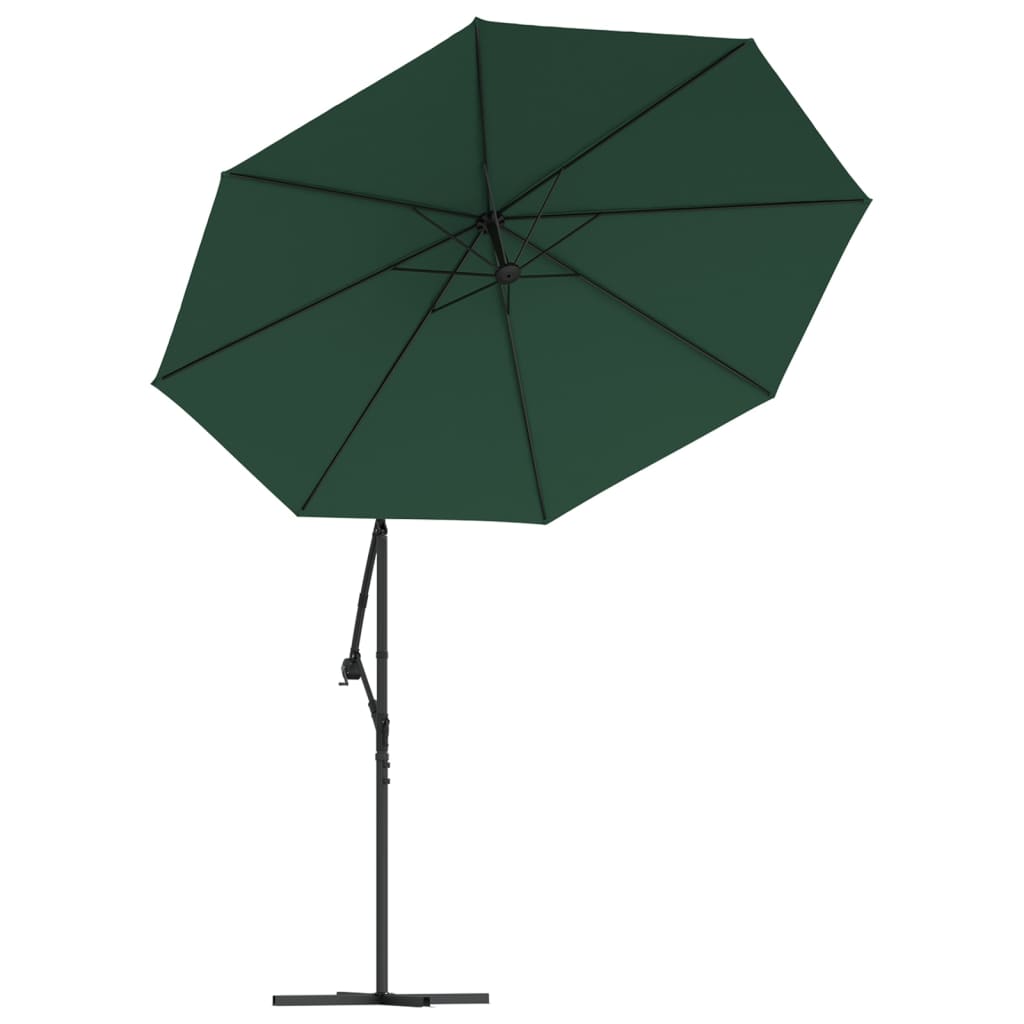 8718475505570_g_en_hd_3 vidaXL Hanging Garden Parasol with LED Lighting 300 cm Green Metal Pole - Image 5