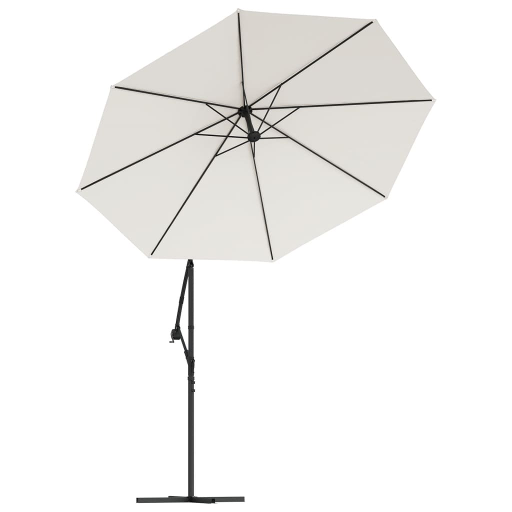 8718475505587_g_en_hd_3 vidaXL Hanging Garden Parasol with LED Lighting 300 cm Sand Metal Pole - Image 5