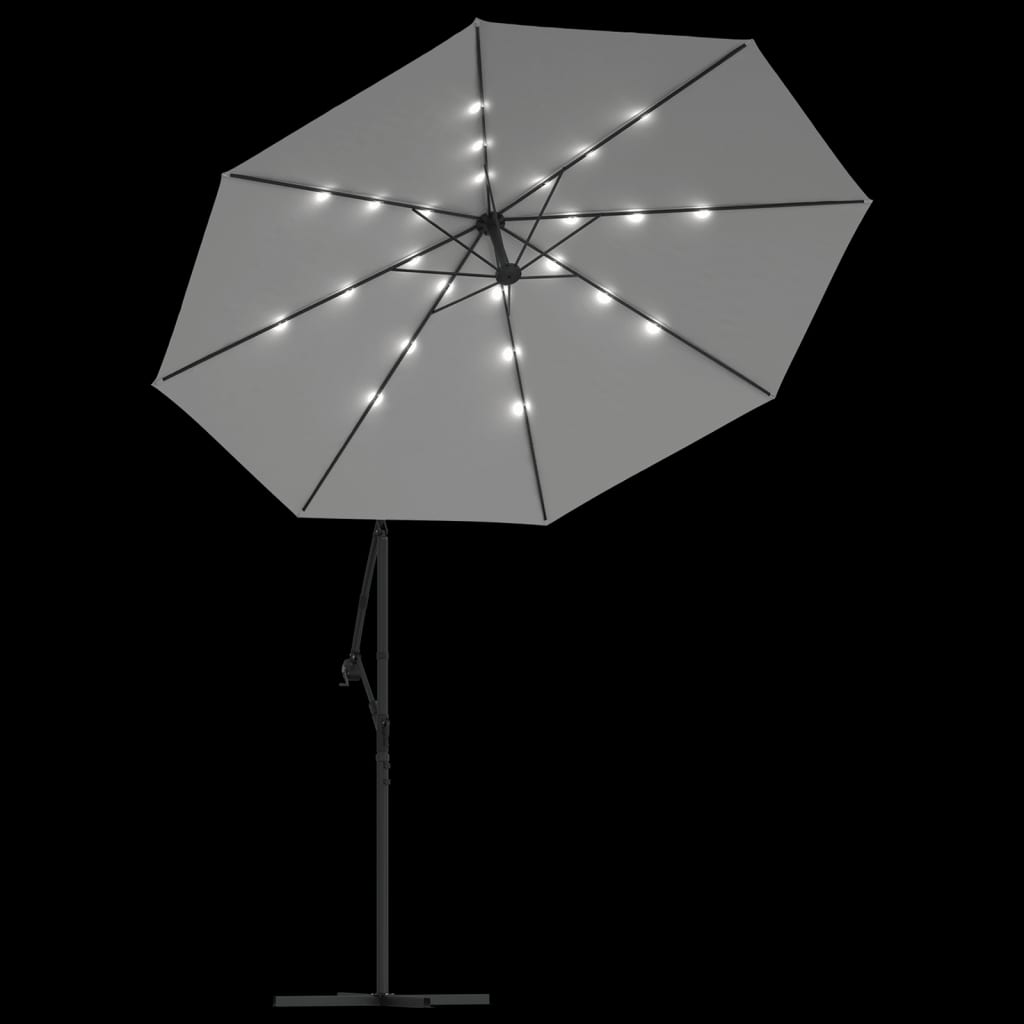 8718475505587_g_en_hd_4 vidaXL Hanging Garden Parasol with LED Lighting 300 cm Sand Metal Pole - Image 6